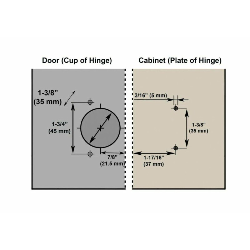 SELF Soft closing door hinge R093 Full overlay hydraulic built-in