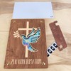 Konfirmation Geldkarte - XL Geldgeschenk aus Holz inkl. Ständer |