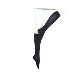 medi Assure, 20-30 mmHg – Closed Toe, Knee High Compression Stockings, Semi-Transparent Hosiery, XX-Large - Petite, Black