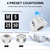 Rotating Cube Visual Timer 5, 25, 10, 50 Min Preset