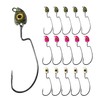 Eupheng Painted Fish Eye Swimbait Jig Heads, 15PCS Lifelike Swing