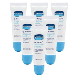 VASELINE Lip Therapy Advanced Healing Formula, 0.35 Oz (6 Pack)