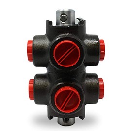 Hydraulic Rotary Diverter Valve, 6 Port, 32 GPM, #12 SAE Ports