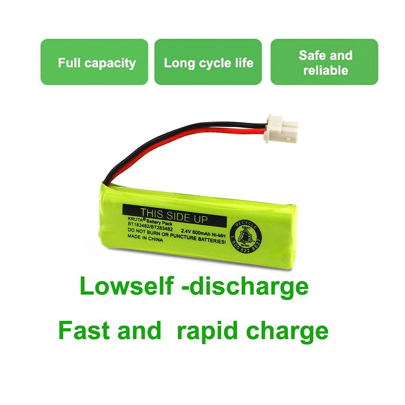 Kruta BT183482 BT283482 Cordless Phone Battery for Vtech DS6401 DS6421