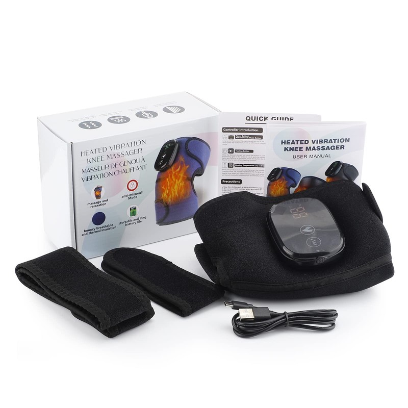 FSA Eligible Knee Massager with Heat and Vibration, Knee Heating