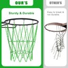 KingDolly Metal Chain Basketball Net - 18" Universal Fit, Rust-Proof