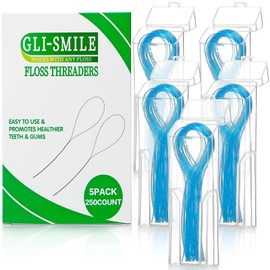 Floss Threaders, Orthodontic Threader, Ultraclean Access Tool for Maintaining Oral Health with Braces, Bridges, and Implants 250 Count