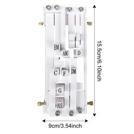 Guitar Aid Chord Trainer, Guitar Aid Chords  Rhythm Teaching, Guitar Chord Presser, Guitar Aid Assisted Tool for Family Beginners Friends  Gifts - Color: White