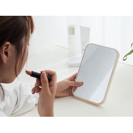 Table Desk Makeup Mirror,Portable Shaving Mirror,Hanging Bathroom Shower Mirror for Bath Room,Dressing Room,Travel,Light Green