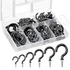 fogman Coated Screw Eye Hook with Case, 6 Sizes, Set