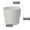 Kadax Flower pot, plant pot with saucer, round plastic matt