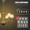 Small Lamp Shade Clip on Bulb for Candelabra Bulbs, Mini