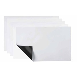Fumemo Magnetic Sheets, Cut, Whiteboard, Cut, Message Boards, Management, Memos, Home, Children, Contact, Reminders, Refrigerator, Wall, Name Tag, Locker, Attendance Schedule, A4 Size, White (Set of