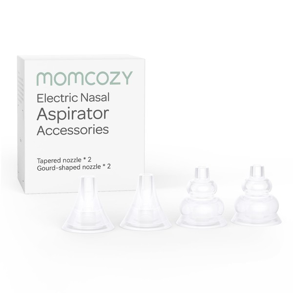 Momcozy Nasal Aspirator Replacement Head 4 Pcs, BPA Free Silicone