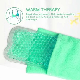 Perineal Cooling Pad, Postpartum Cold Packs Gel Bead Ice Pack Cold Therapy for Women After Pregnancy and Delivery, 2 Ice Pack and 2 Cover (Teal)