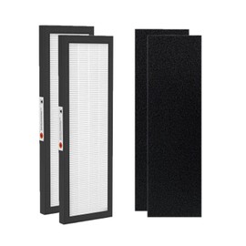 FLT4825 True HEPA Filter B Replacement with Activated Carbon Pre-Filters Compatible with Guardian Air Purifier AC4825 AC4300 AC4800 AC4900 AC4850