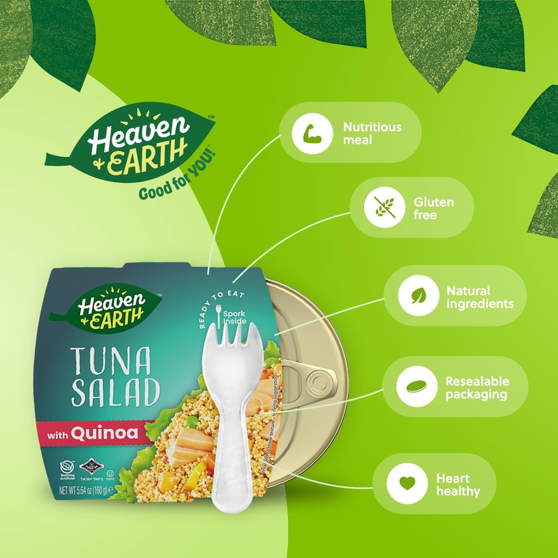 Heaven & Earth Ready to Eat Tuna Salad with Quinoa,