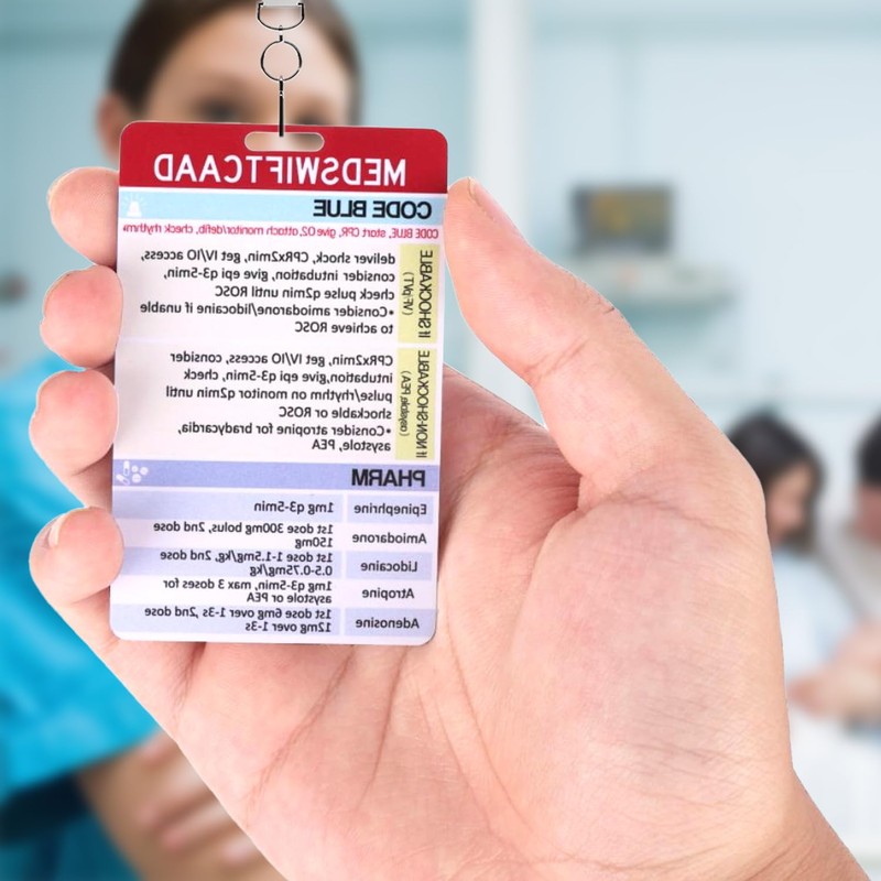 BOXOB MedSwift ACLS CPR Code Blue ID Nurse Badge Buddy