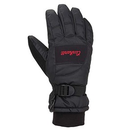 Carhartt Women's Waterproof Glove, Black, Large