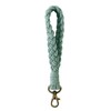 AOKSUNOVA Macrame Keyring Band Boho Orange Lanyard Woman Key Pendant