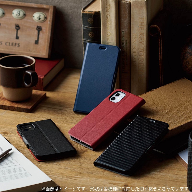 Elecom PM-O212PLFUBK OPPO Reno5 A Leather Case Folio UltraSlim Thin