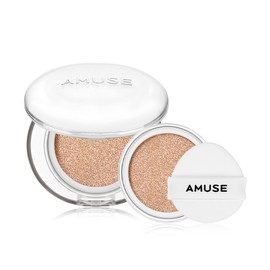 Amuse Cosmax Amuse Ceramic Skin Perfector Cushion Original + Refill (SPF40) 02 Healthy 15g -R / 코스맥스 어뮤즈 세라믹 스킨 퍼펙터 쿠션 본품+리필(SPF40) 02 헬시 15g -R