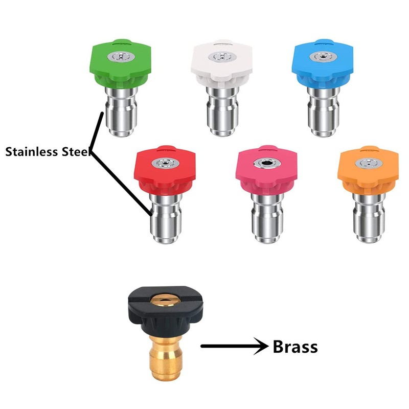 CHDUYUHMAOY 7 Pack Pressure Washer Spray Nozzle Tips Multiple Degrees,