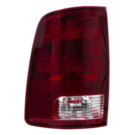 RANSOTO Tail light Compatible with 2009-2018 Dodge Ram 1500 2500 3500 Replace CH2818124 Smoke Red Rear Brake Taillight with Bulbs (Driver Side)
