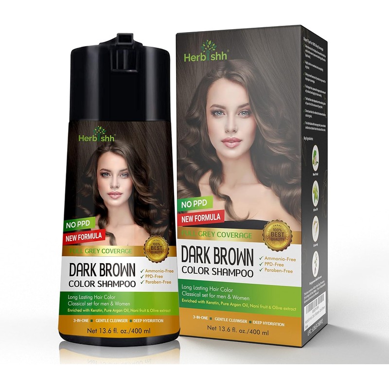 Herbishh Champú de color para cabello gris - Champú y