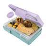 Smash Kids Bento Bite Lunch Box Pixie Dust, Plastic, Mint/Purple,