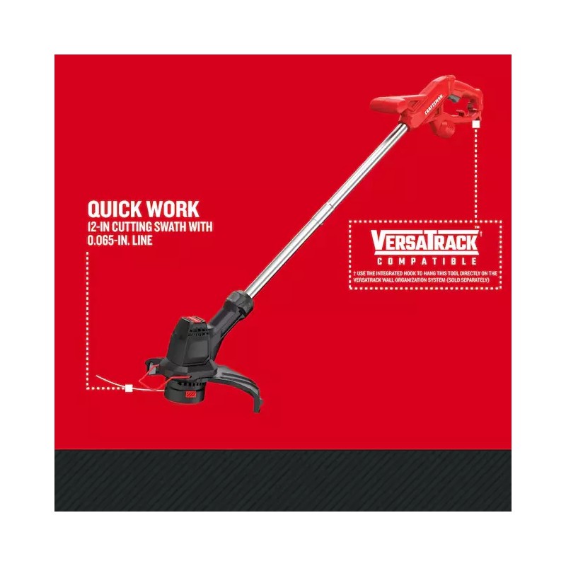 CRAFTSMAN 3.5 AMP 12" Straight Shaft Corded Electric Edging String