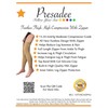 Presadee Petite Footless Thigh High 15-20 mmHg Compression Sleeve YKK