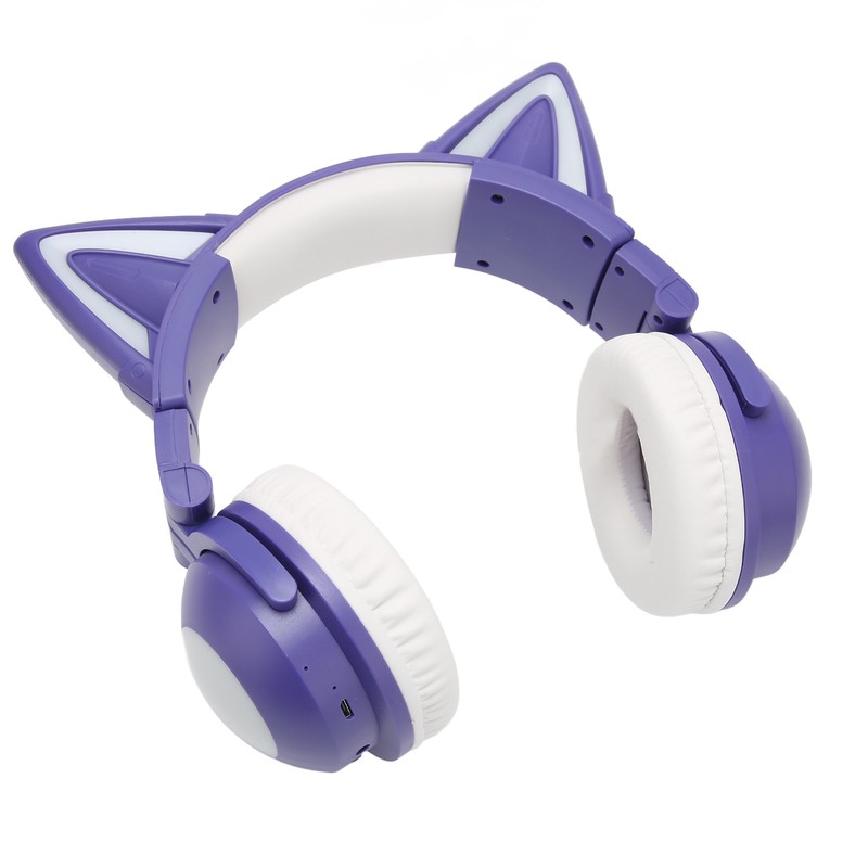 Cat Ear Bluetooth Headset Stereo Cute High Sensitivity Built in