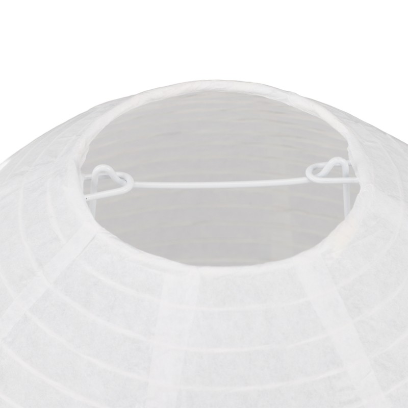 Lantern Table Paper Lamp Warm Light E14 Bulb Simple Installation