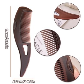 XMYCYuChen 2Pcs Promote Scalp Dandruff Scalp Comb Press Type Hollow Tooth Comb Skin Scraping Hollow Design Energy Massage Comb for Protect Scalp Women or Men Use