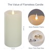 TECHLONG Flameless Candles with Remote Timer, 3D Moving Flickering Flame