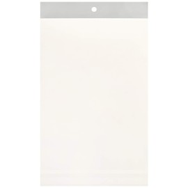 Sanho H-18-25 OPP Transparent Bags with Header, 30 Microns, Pack of 100