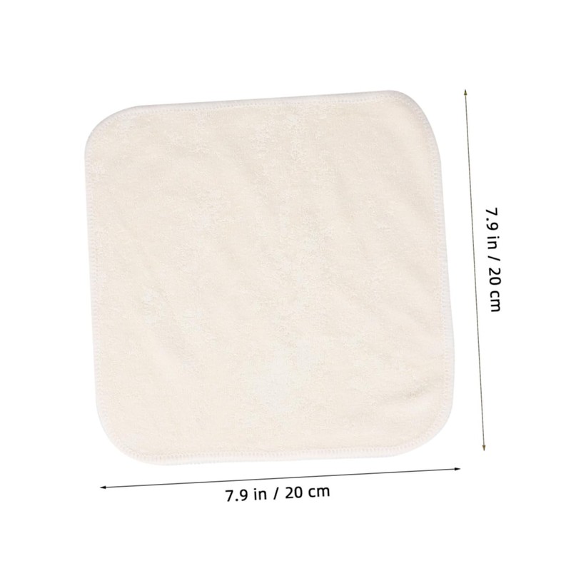 Beavorty Sets Bamboo Face Towels Exfoliating Washcloths Large Absorbent Square