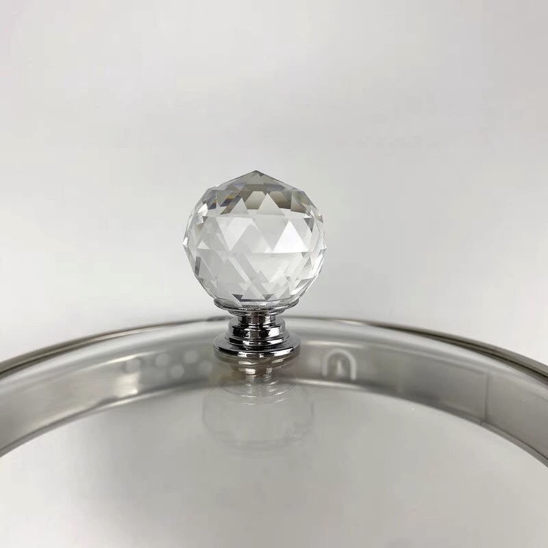 Yesmin Crystal Door Knobs,4 Pcs 30MM Crystal Drawer Carbinet Door