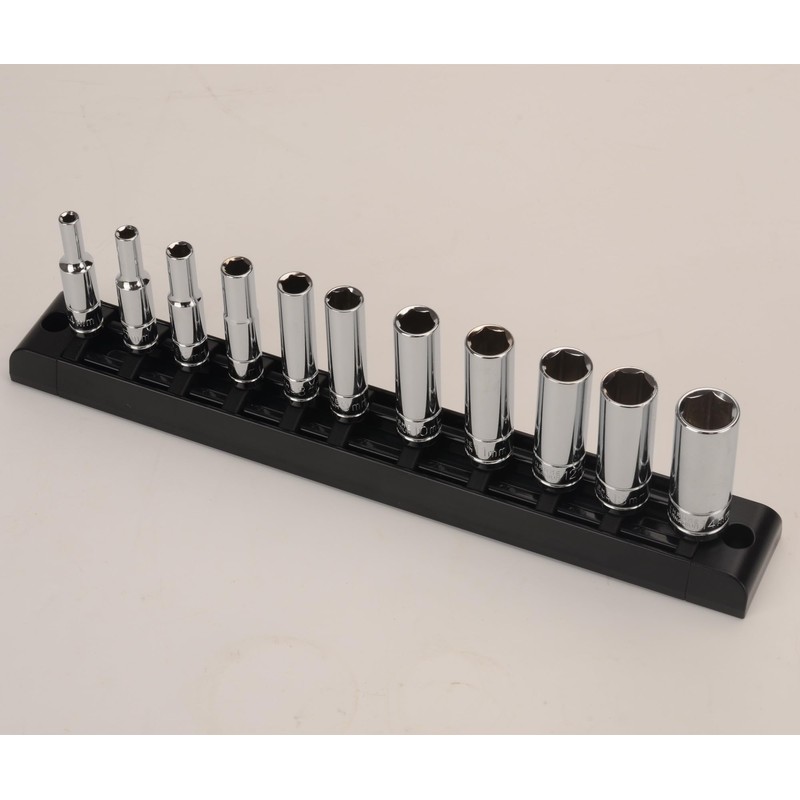 Deep Socket Set, Hex Sockets, 0.25 inch (6.35 mm), 1/4