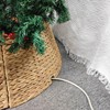 Lefree Christmas Tree Collar, Natural Handwoven Wicker Design, 27-Inch Woven