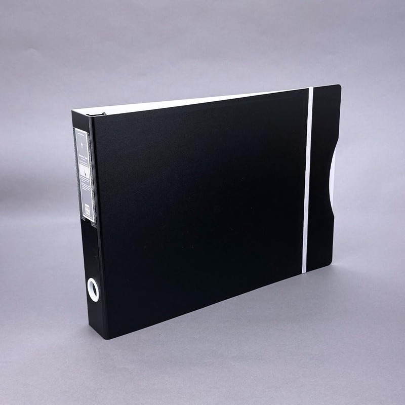 14x11 Landscape Binder with 75 Heavy Duty Sheet Protectors, 1.5