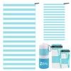 BonGu Beach Towel Set 180x80cm & 60x38cm Microfiber Travel Towels