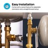 Eastman 3/4 Inch Brass Swivel Expansion Tank Tee, Fits 2-10