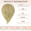 BARSDAR Hair Bun Ponytail Extension, Straight Synthetic Hairpiece Fully Short