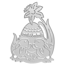 Ideen mit Herz Cutting Dies | Easter Bunnies | Happy Easter | 13.5 cm x 9.8 cm