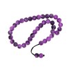 206-8mm Purple Glass Bead Prayer Beads Worry Beads Tasbih Handmade