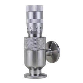 KF16 Valve Stainless Steel Internal Thread Fine-tuning Valve, Vacuum Micro Internal Wire Adjustment Needle Valve with Scale (DN1.2)