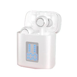 PRENDELUZ Wireless Bluetooth Headphones White Waterproof with Charging Box Smart Touch Compatible with iOS/Android