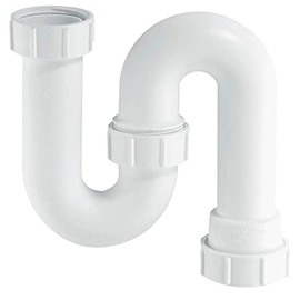McAlpine SD10 Tubular Swivel 'S' Trap, White